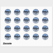 Sticker Rond La Sal Mountains Utah Camping (Feuille)