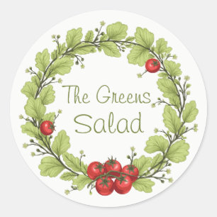 Sticker Rond La salade des Verts
