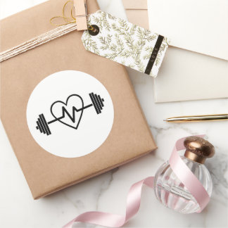 STICKER ROND LA SALLE DE FITNESS EST LA VIE