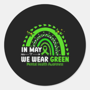 Sticker Rond La santé mentale, les enjeux Nous portons la santé