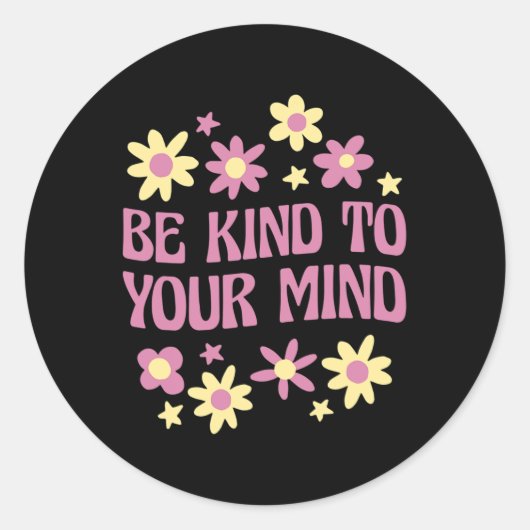 Sticker Rond La Santé Soit Conforme À Votre Esprit (Devant)