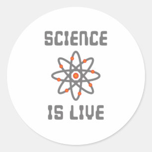 Sticker Rond La science est la vie