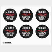 Sticker Rond La science ne donne pas de f—k (Feuille)
