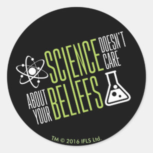 Sticker Rond La science ne s'intéresse pas