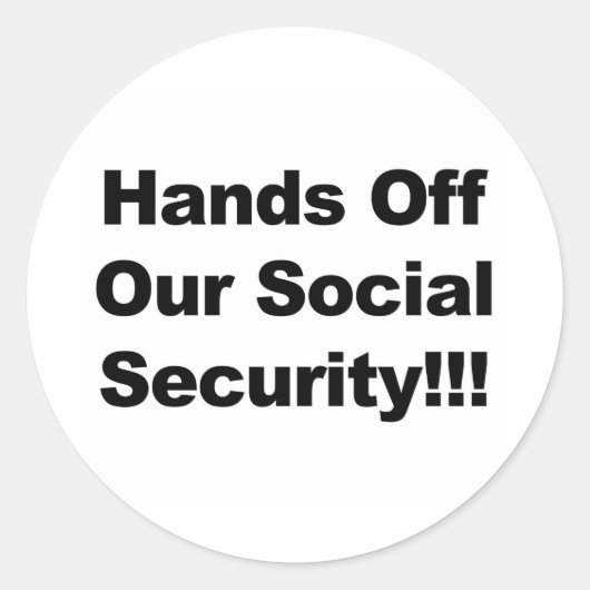 Sticker Rond La sécurité sociale (Devant)