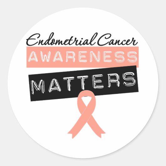 Sticker Rond La sensibilisation au cancer de l'estomac compte (Devant)