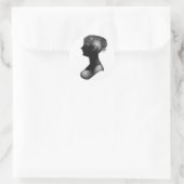 Sticker Rond La silhouette de Cassandra Austen (Sac)