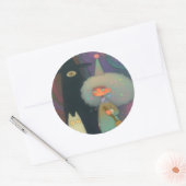 Sticker Rond La sorcière et ses démons (Enveloppe)