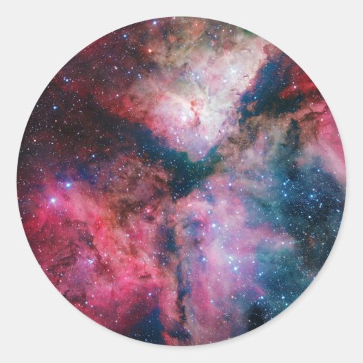 Sticker Rond La spectaculaire Carina Nebula (Devant)