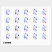 Sticker Rond La synapse et l'impulsion nerveuse impression de t (Feuille)