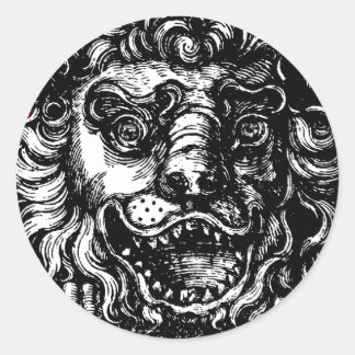 Sticker Rond La taverne du lion de William Hogarth