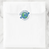 Sticker Rond La terre amicale (Sac)