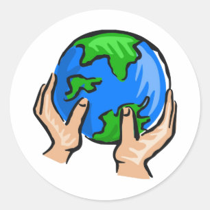 Sticker Rond La terre de planète