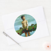 Sticker Rond La terre de vie (Enveloppe)