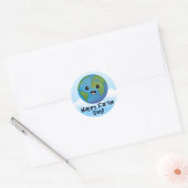 Sticker Rond La Terre est un jour heureux (Enveloppe)