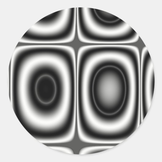 Sticker Rond La Terre Sept - Fractale (Devant)