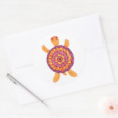 Sticker Rond La tortue douce (Enveloppe)