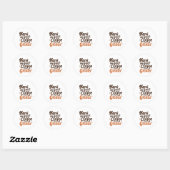 Sticker Rond La typographie de Coffee Lover (Feuille)