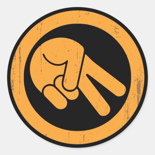 Sticker Rond La vague (Devant)