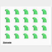 Sticker Rond La vase verte (Feuille)