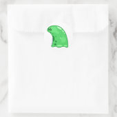 Sticker Rond La vase verte (Sac)