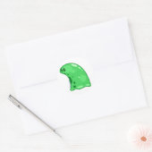 Sticker Rond La vase verte (Enveloppe)