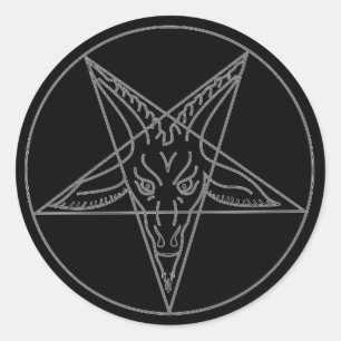 Sticker Rond La Veille de Baphomet