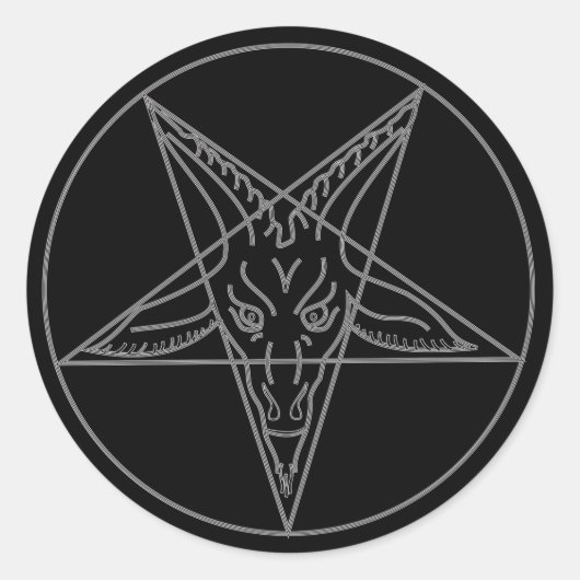 Sticker Rond La Veille de Baphomet (Devant)