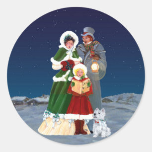 Sticker Rond la veille de Noël