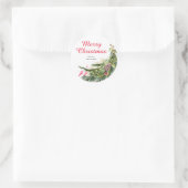 Sticker Rond La verdure de Noël personnalisée (Sac)