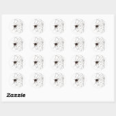 Sticker Rond La veuve noire (Feuille)