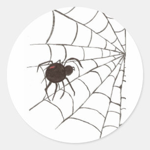 Sticker Rond La veuve noire