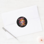 Sticker Rond La vie arrive, le café aide (Enveloppe)