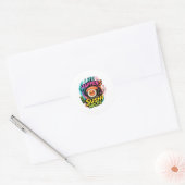 Sticker Rond La vie arrive Sushi aide (Enveloppe)