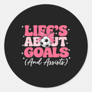 Sticker Rond La vie est axée sur les objectifs et les joueuses