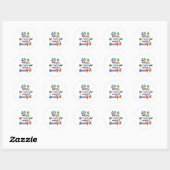 Sticker Rond La Vie Est Masse (Feuille)