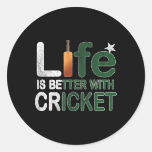 Sticker Rond La vie est meilleure avec un cadeau pour fan de cr