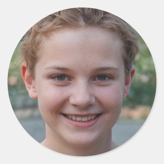 Sticker Rond La vie est un cadeau (Devant)