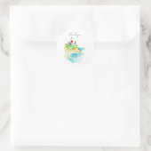 Sticker Rond La vie est une plage (Sac)