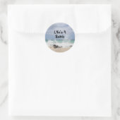 Sticker Rond La vie est une plage (Sac)