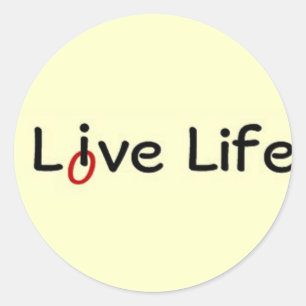 Sticker Rond La vie vivante, la vie d'amour