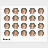 Sticker Rond La Vierge (Feuille)