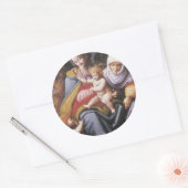 Sticker Rond La Vierge et l'Enfant avec St Elizabeth (Enveloppe)