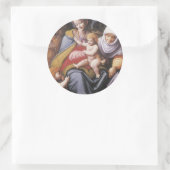 Sticker Rond La Vierge et l'Enfant avec St Elizabeth (Sac)