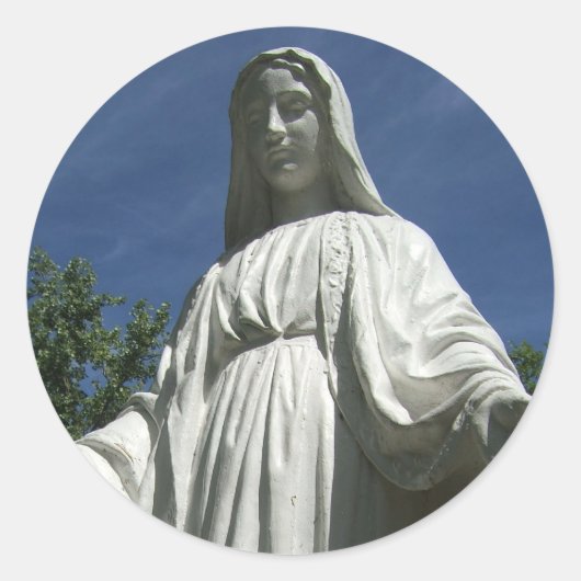 Sticker Rond La Vierge Marie (Devant)