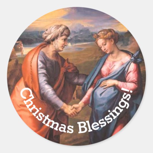 Sticker Rond La Visitation (Devant)