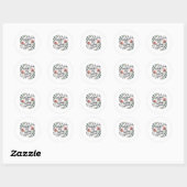 Sticker Rond La voix d'une mère est le son le plus doux (Feuille)