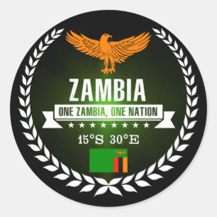 Sticker Rond La Zambie