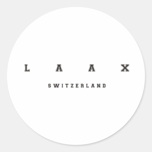 Sticker Rond Laax Suisse (Devant)