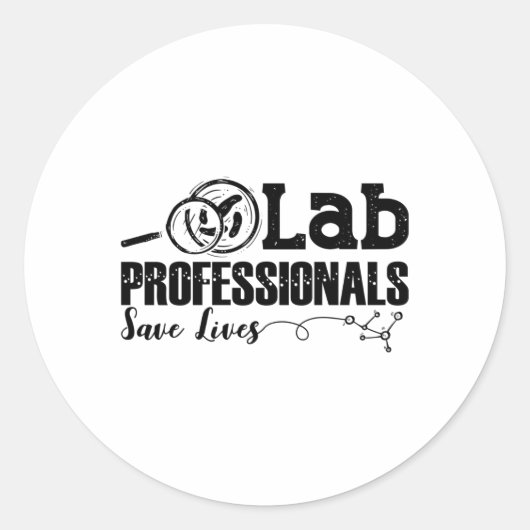 Sticker Rond Lab Professionals (Devant)